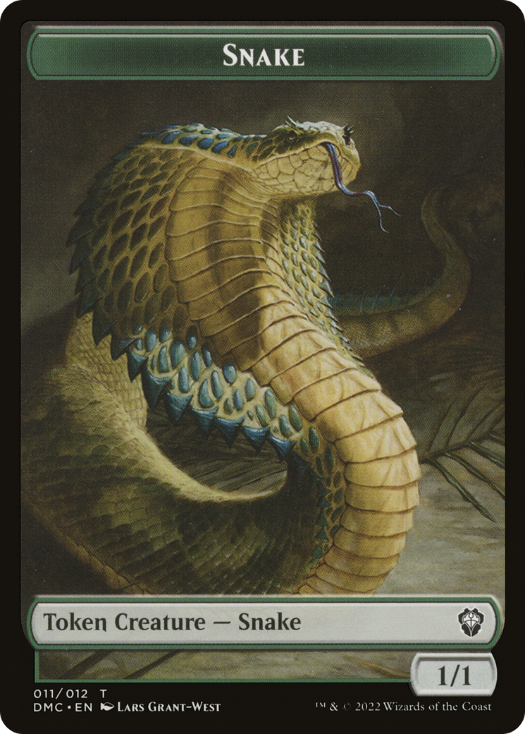 Snake (TDMC-011) - Dominaria United Commander Tokens