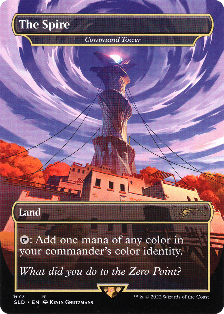 Command Tower - The Spire (Borderless) [Secret Lair Drop Promos] Foil