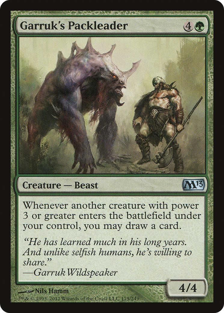 Garruk's Packleader [Magic 2013] Foil