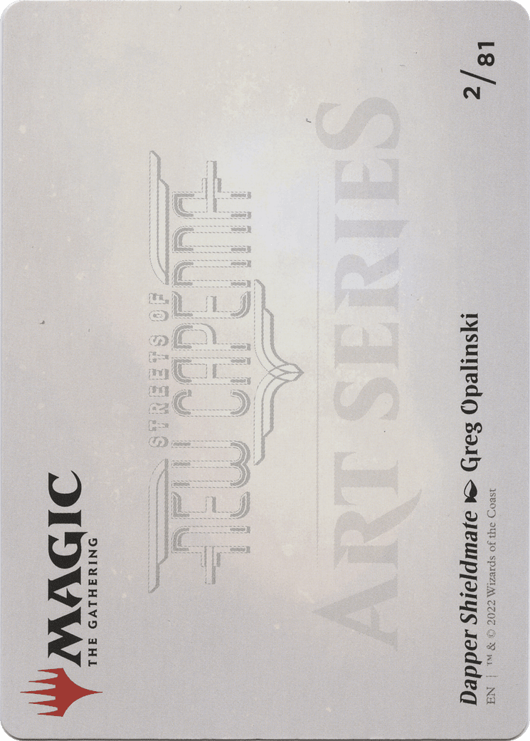 Dapper Shieldmate // Dapper Shieldmate (ASNC-002) - New Capenna Art Series (Borderless) Foil