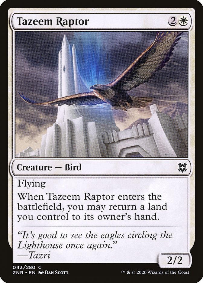 Tazeem Raptor 43/280 (Zendikar Rising) 