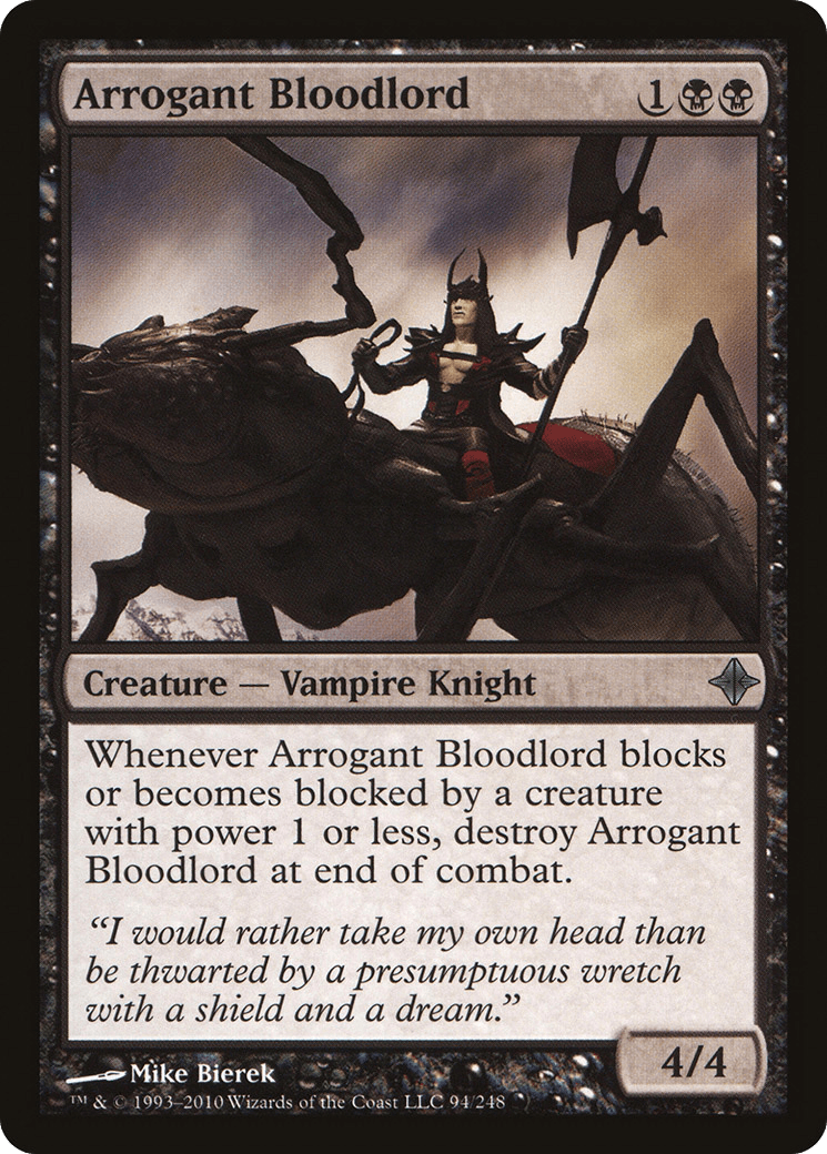 Arrogant Bloodlord [Rise of the Eldrazi] Foil