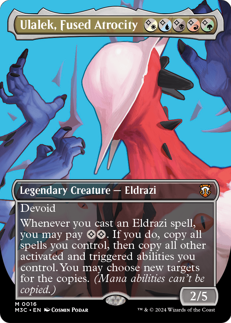 Ulalek, Fused Atrocity (Borderless) [Modern Horizons 3 Commander] Foil