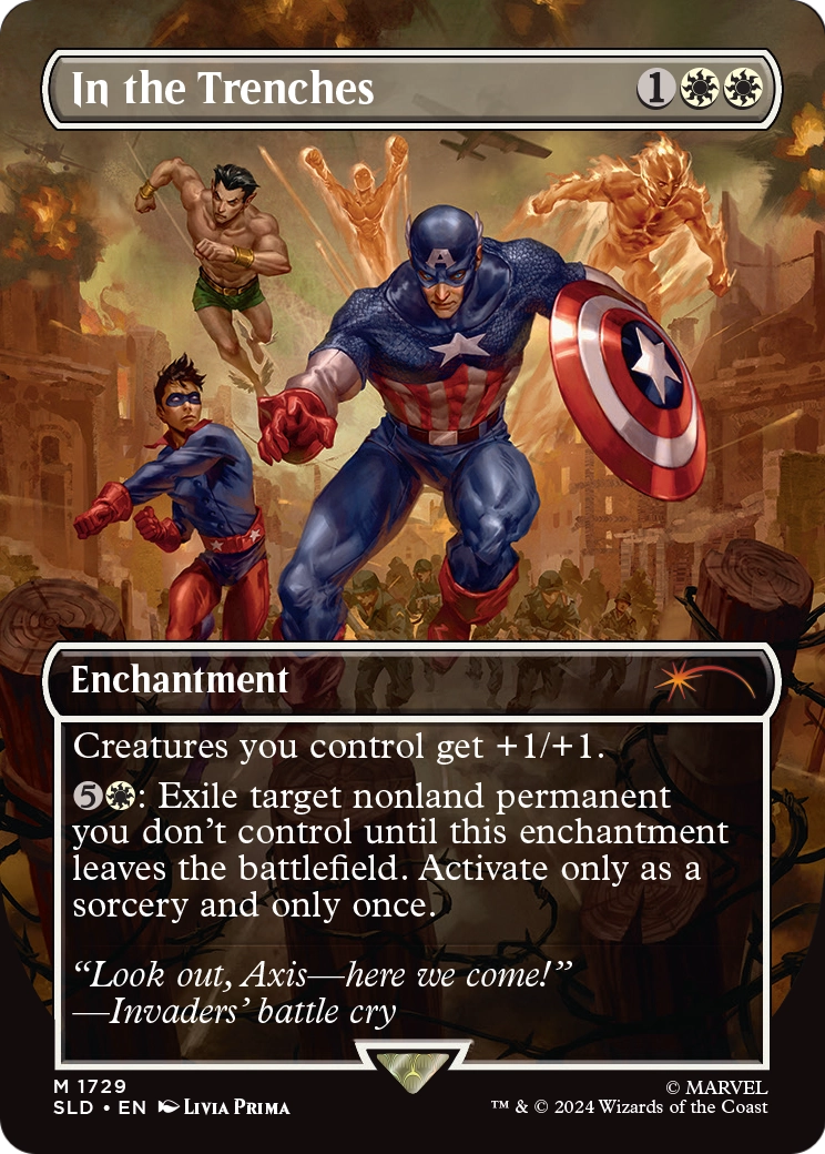 In the Trenches (SLD-1729) - Secret Lair Drop (Borderless) Foil