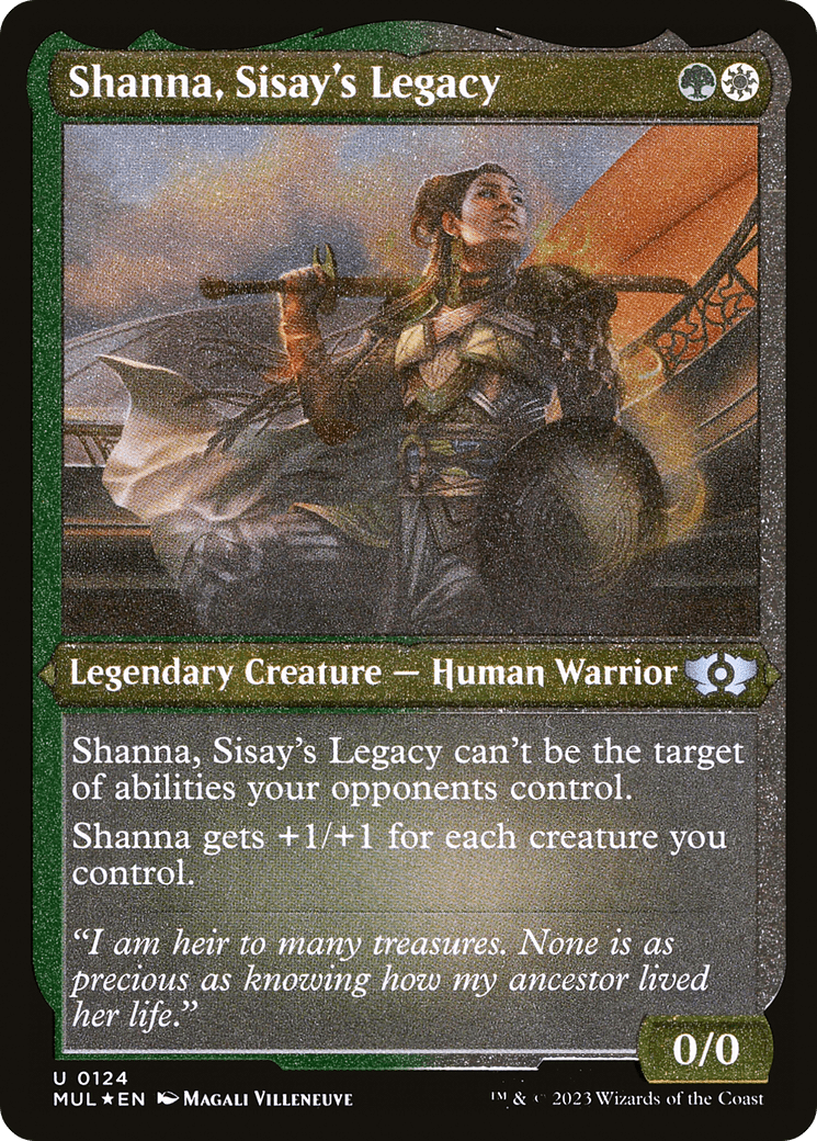 Shanna, Sisay's Legacy (Foil Etched) |  Foil (124) [Multiverse Legends]