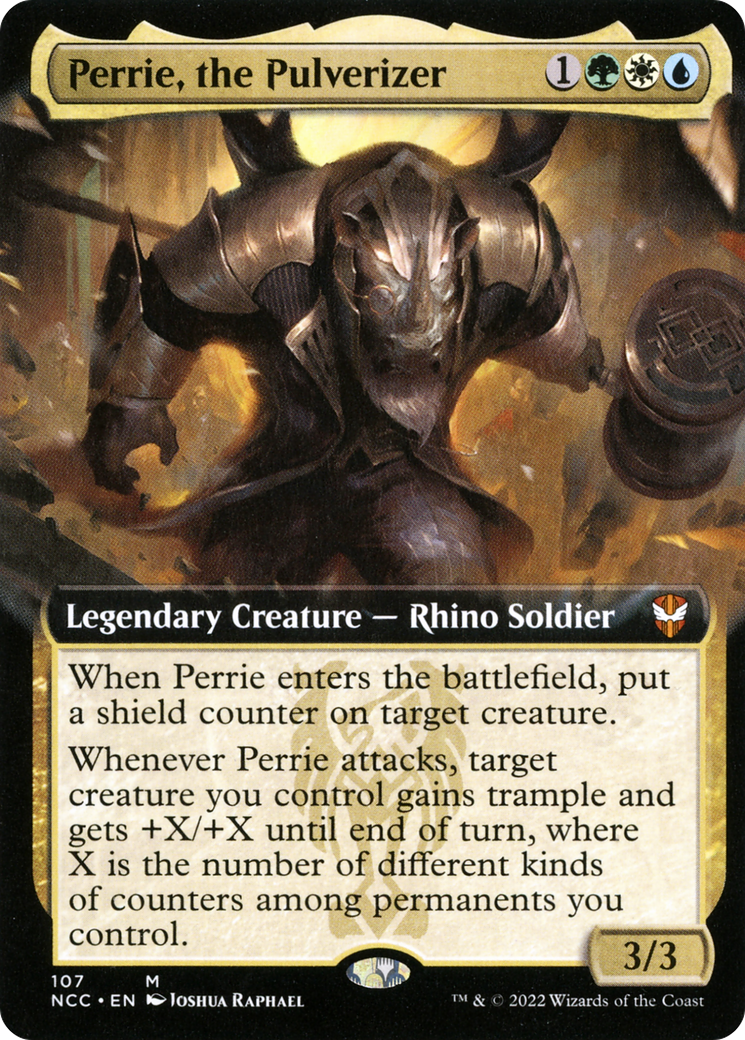 Perrie, the Pulverizer (Extended Art) [Streets of New Capenna Commander] Foil