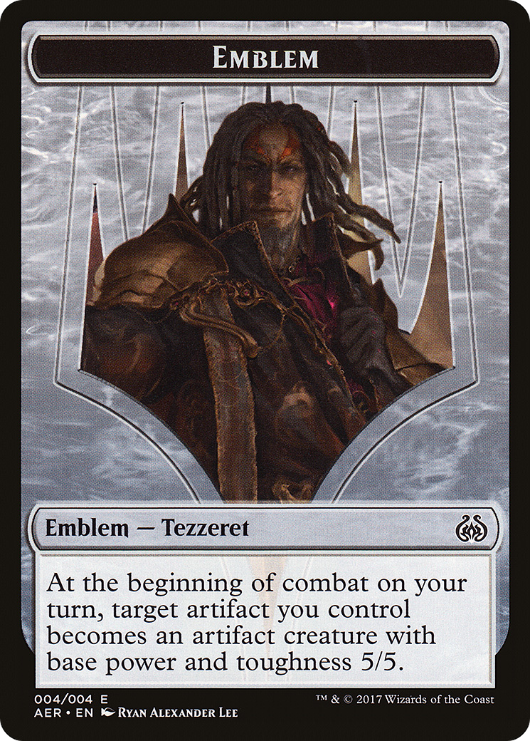 Tezzeret the Schemer Emblem (004) [Aether Revolt Tokens]  Foil