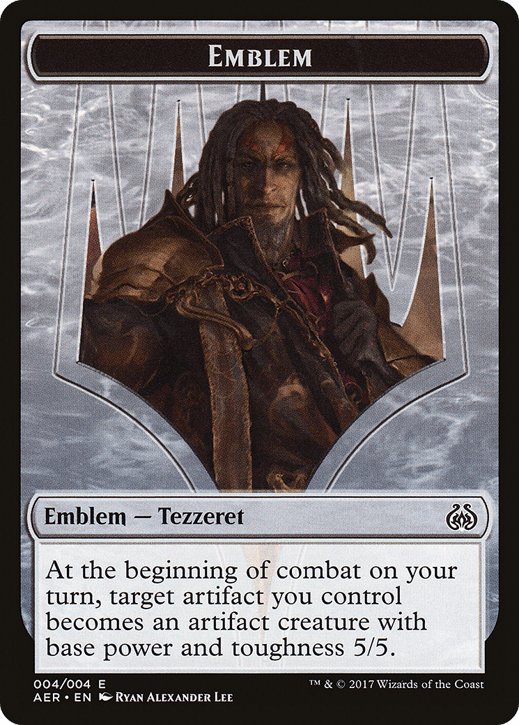 Tezzeret the Schemer Emblem [Aether Revolt Tokens] Foil