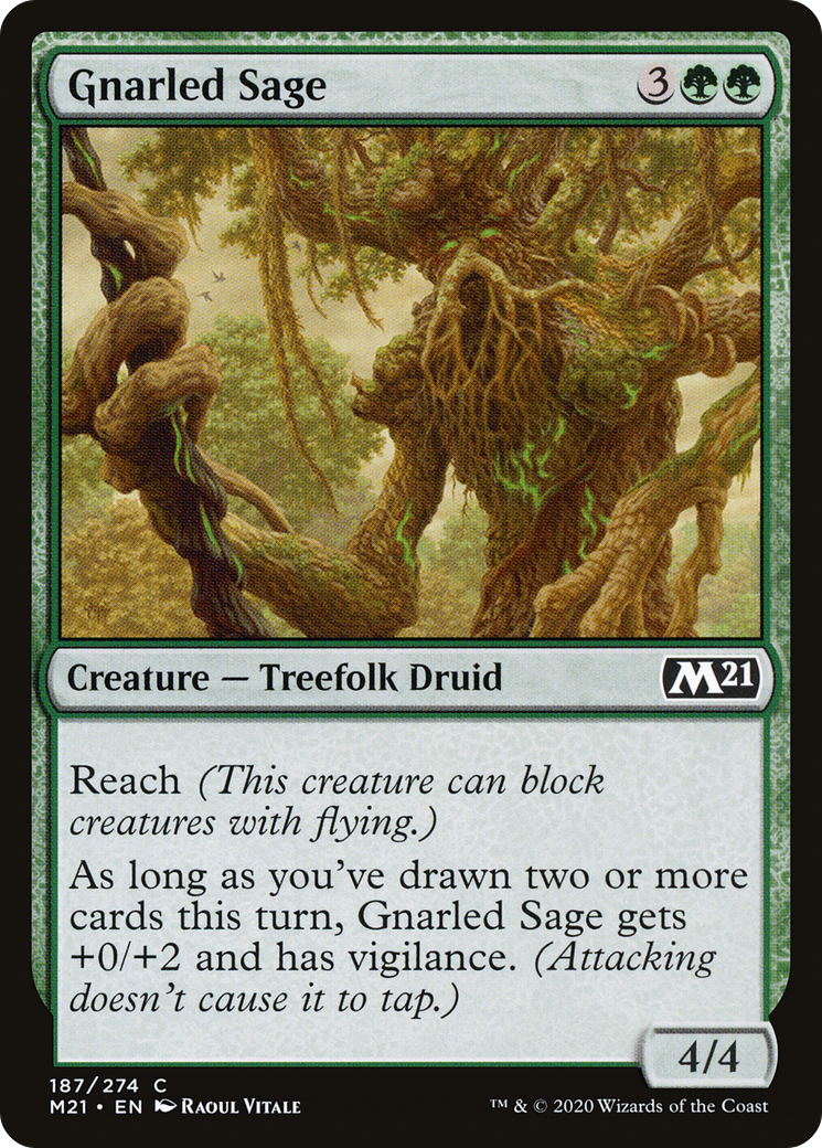 Gnarled Sage [Core Set 2021] Foil