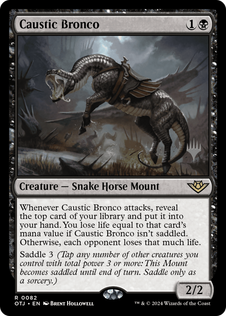 Caustic Bronco (Promo Pack) [Outlaws of Thunder Junction Promos] Foil
