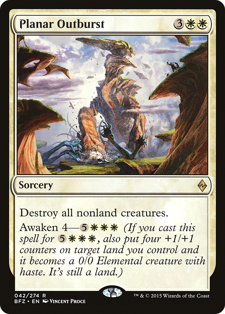 Planar Outburst [Battle for Zendikar] Foil