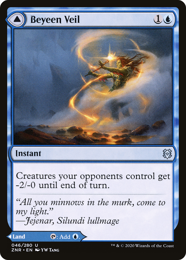 Beyeen Veil // Beyeen Coast [Zendikar Rising] Foil