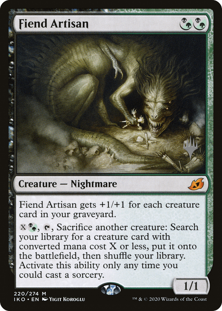 Fiend Artisan (Promo Pack) [Ikoria: Lair of Behemoths Promos] Foil