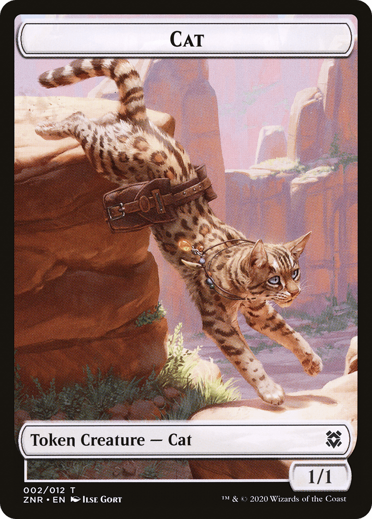 Cat (TZNR-002) - Zendikar Rising Tokens Foil