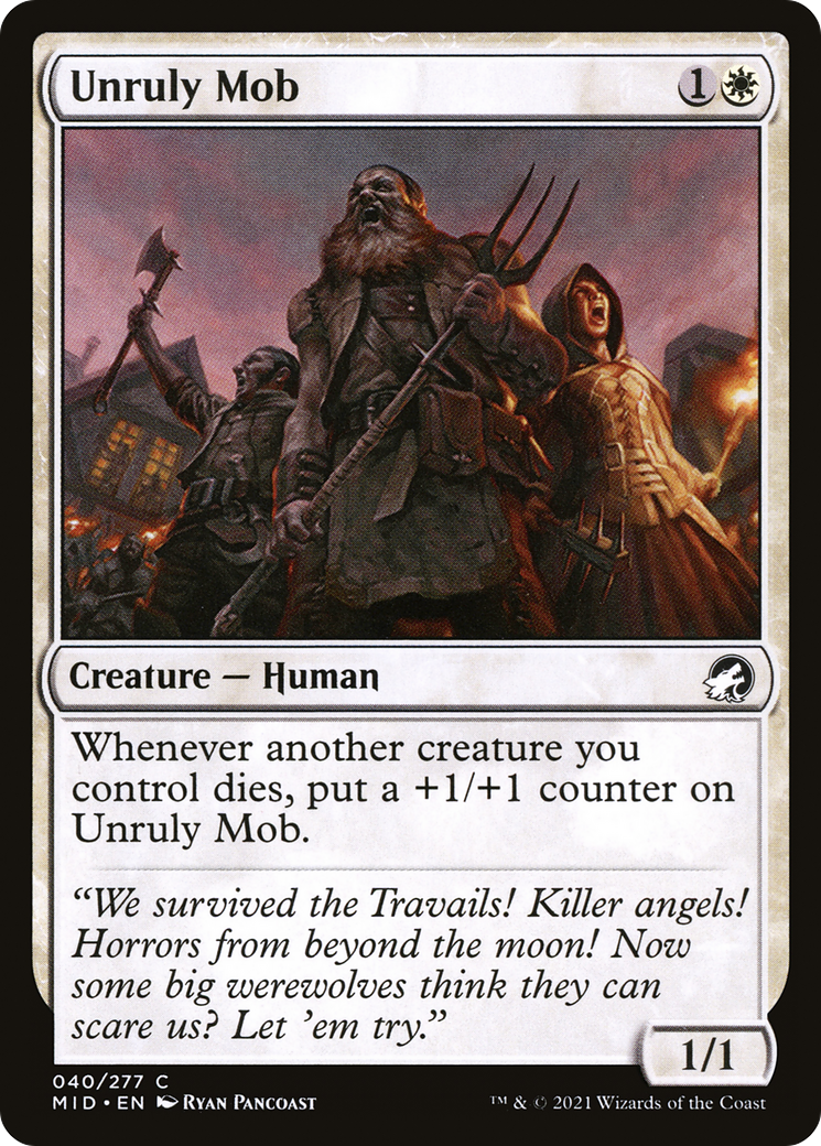 Unruly Mob [Innistrad: Midnight Hunt] Foil