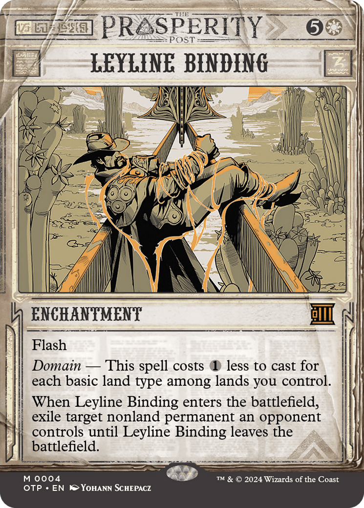 Leyline Binding [Outlaws of Thunder Junction: Breaking News] Foil