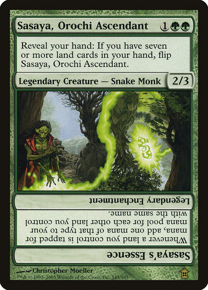 Sasaya, Orochi Ascendant // Sasaya's Essence 145/165 (Saviors of Kamigawa) 