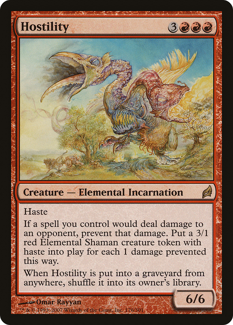 Hostility [Lorwyn] Foil
