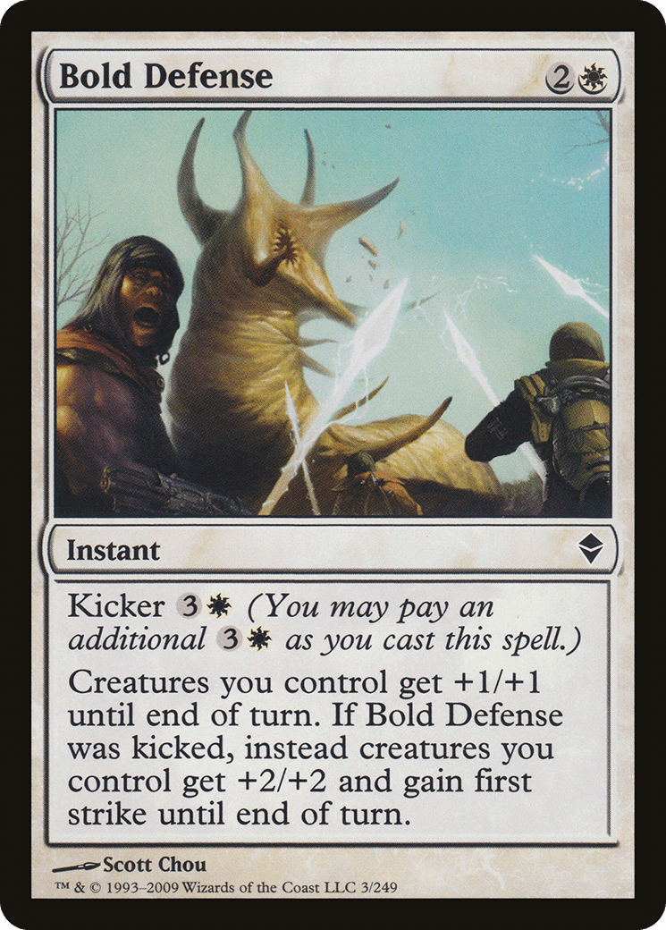 Bold Defense [Zendikar] Foil