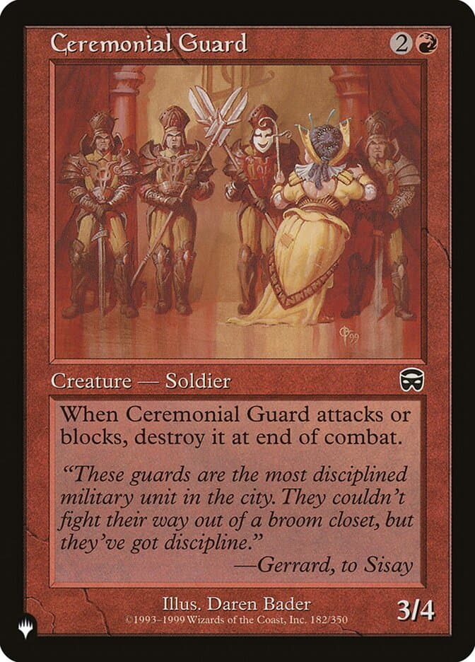 Ceremonial Guard |  (MMQ-182) [The List]