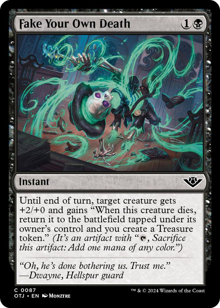 Fake Your Own Death 87/286 (Outlaws of Thunder Junction)  - Foil