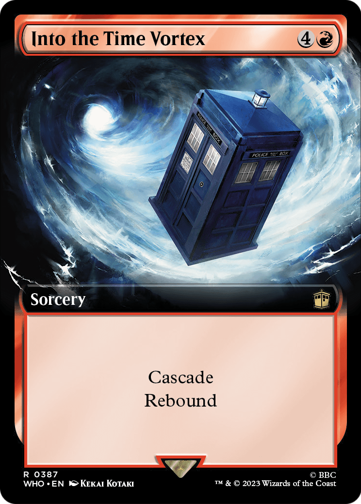 Into the Time Vortex (Extended Art) [Doctor Who] Foil