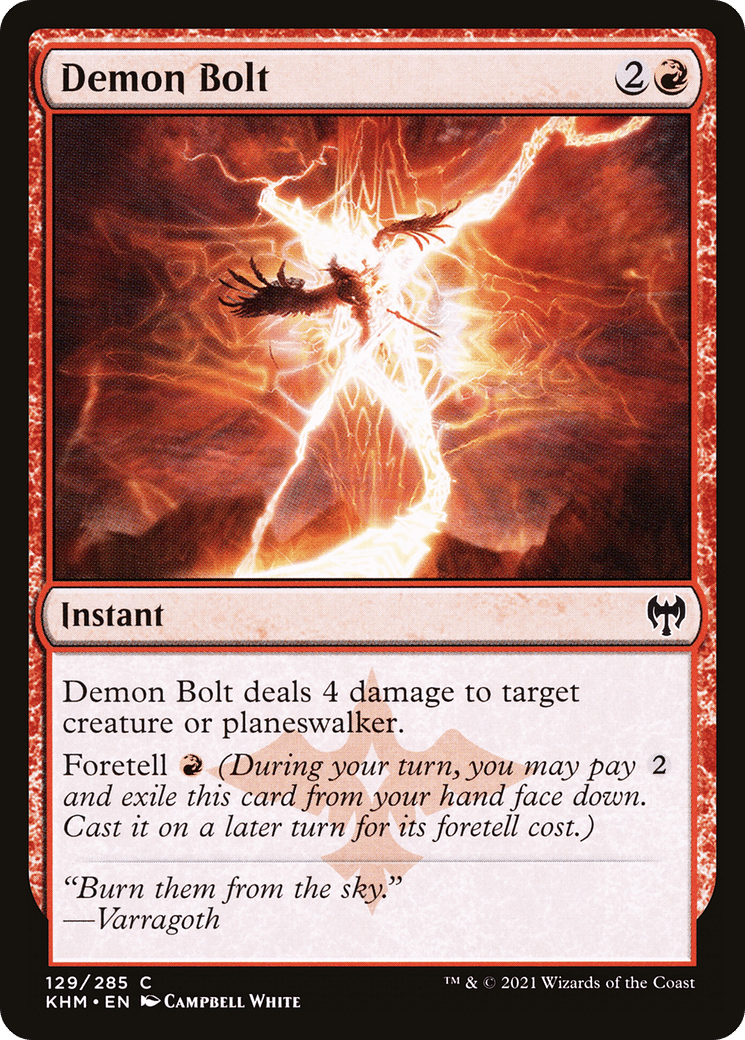 Demon Bolt [Kaldheim] Foil