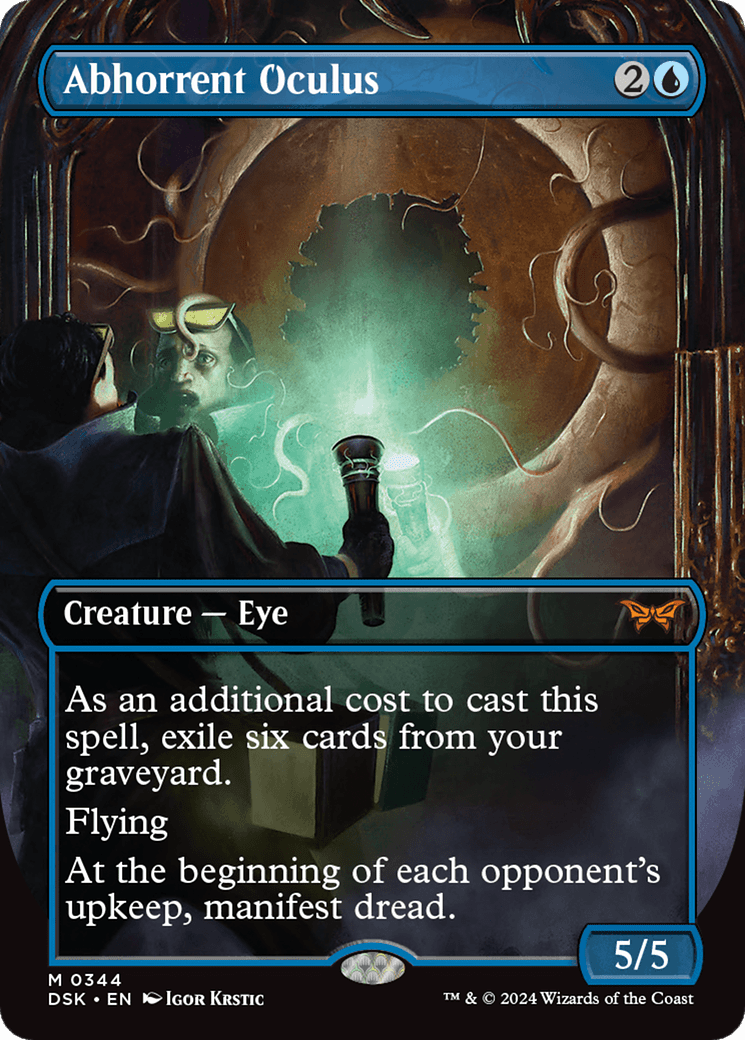 Abhorrent Oculus (Borderless) [Duskmourn: House of Horror] Foil