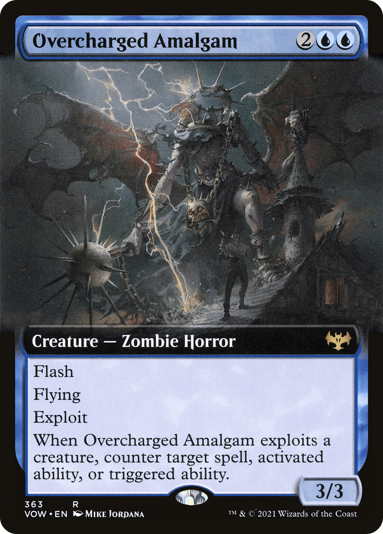 Overcharged Amalgam (VOW-363) - Innistrad: Crimson Vow: (Extended Art)