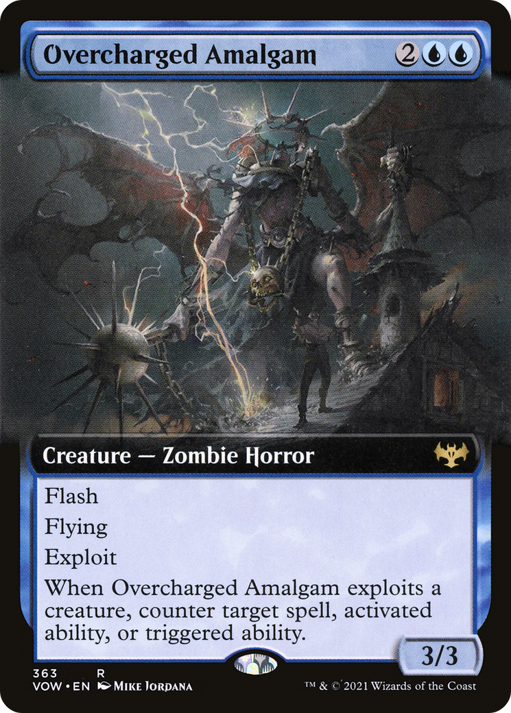 Overcharged Amalgam (VOW-363) - Innistrad: Crimson Vow: (Extended Art)