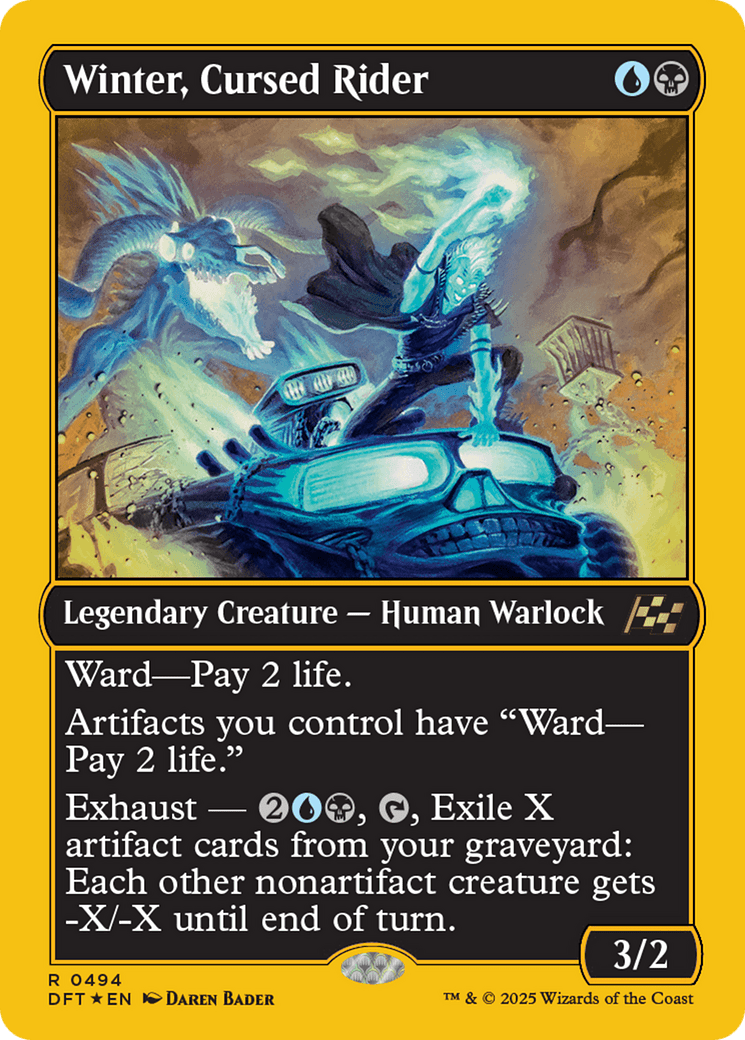 Winter, Cursed Rider |  Foil (494) [Aetherdrift]