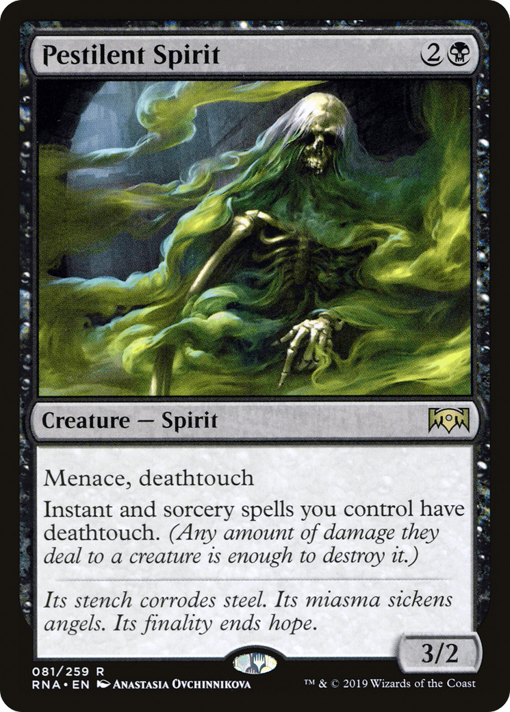 Pestilent Spirit [Ravnica Allegiance] Foil