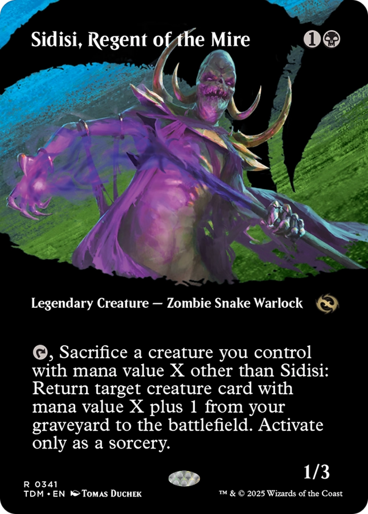 Sidisi, Regent of the Mire (Borderless) (341) [Tarkir: Dragonstorm]  Foil