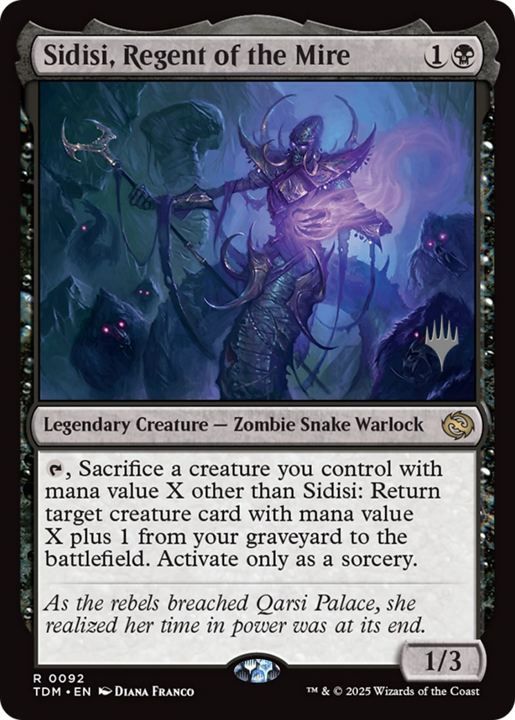 Sidisi, Regent of the Mire (092) [Promo Pack: Tarkir: Dragonstorm]  Foil