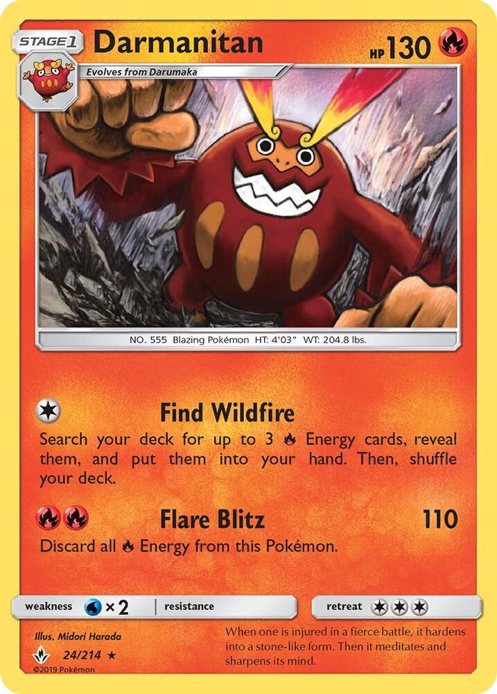 Darmanitan 24/214 (SM - Unbroken Bonds) 