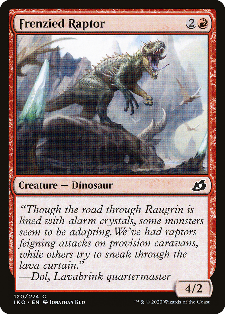 Frenzied Raptor [Ikoria: Lair of Behemoths] Foil