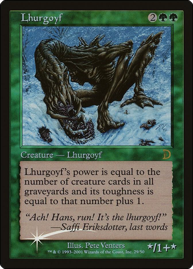 Lhurgoyf 29/50 (Deckmasters Garfield vs Finkel)  - Foil