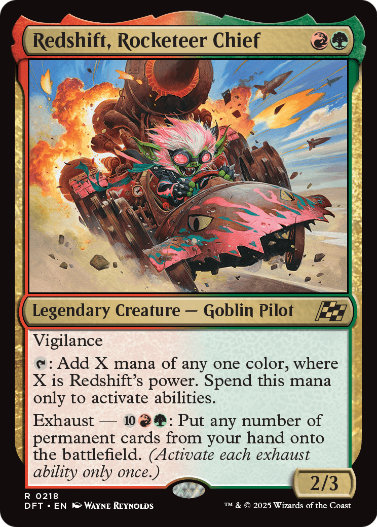 Redshift, Rocketeer Chief |  (218) [Aetherdrift]