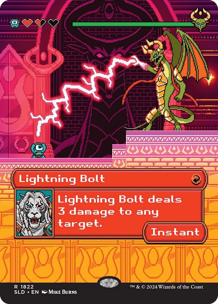 Lightning Bolt (SLD-1822) - Secret Lair Drop (Borderless) Foil