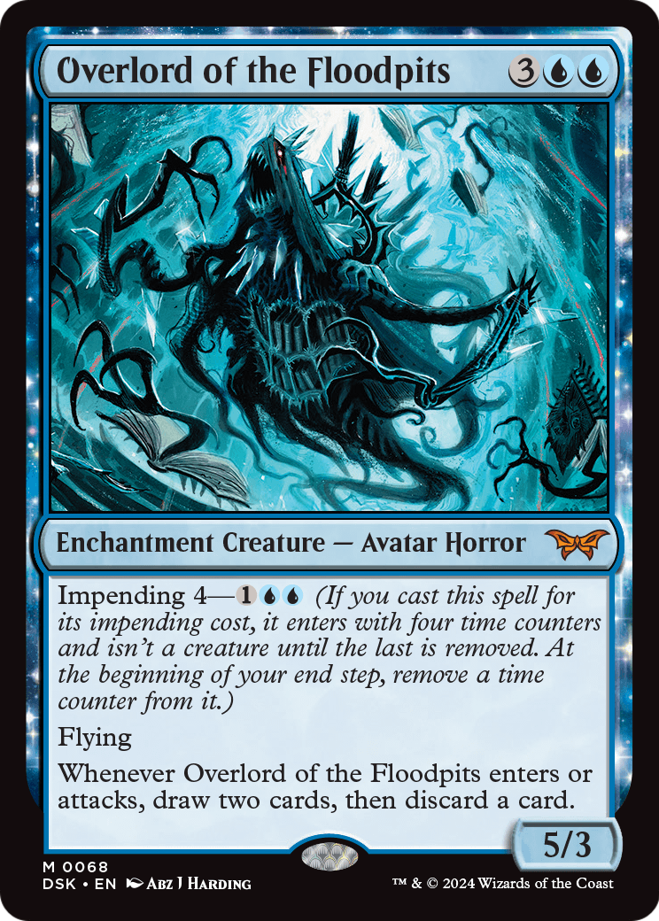 Overlord of the Floodpits [Duskmourn: House of Horror] Foil