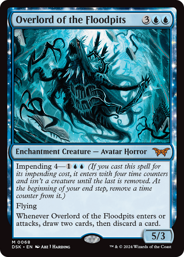 Overlord of the Floodpits [Duskmourn: House of Horror] Foil