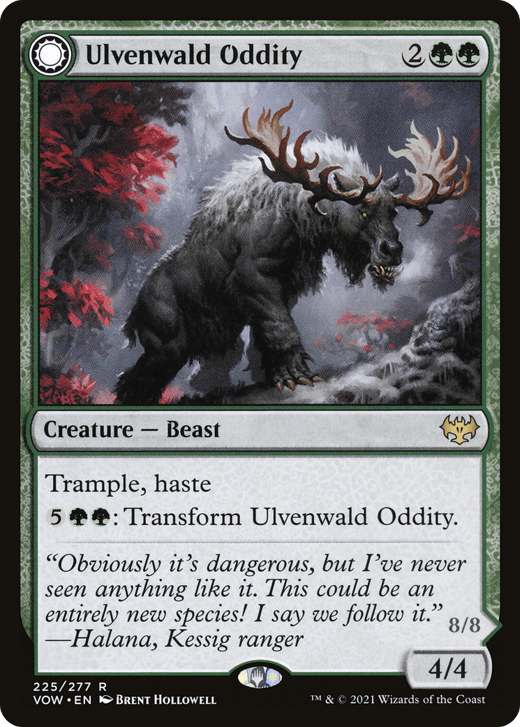 Ulvenwald Oddity // Ulvenwald Behemoth [Innistrad: Crimson Vow] Foil