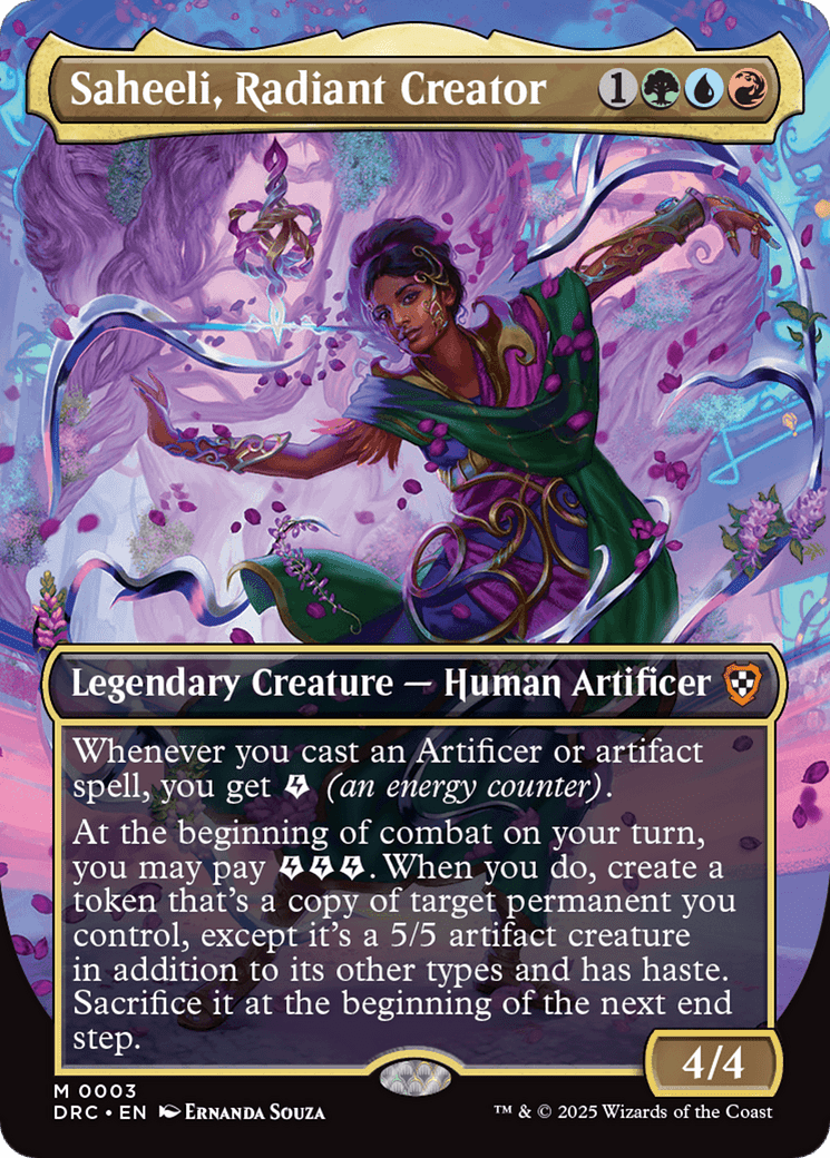 Saheeli, Radiant Creator (Borderless) (-003) [Commander: Aetherdrift]