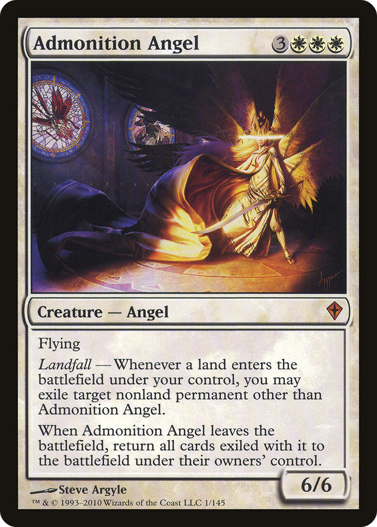 Admonition Angel [Worldwake] Foil