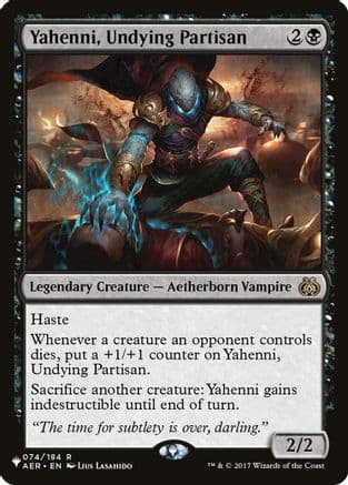 Yahenni, Undying Partisan |  (074/184) [The List Reprints]