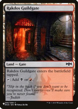 Rakdos Guildgate (256) |  (256/259) [The List Reprints]