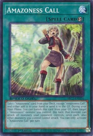 Amazoness Call (SBC2-ENH16) - Speed Duel: Battle City Finals 1st Edition