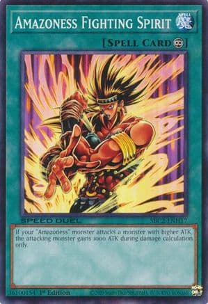 Amazoness Fighting Spirit (SBC2-ENH17) - Speed Duel: Battle City Finals 1st Edition