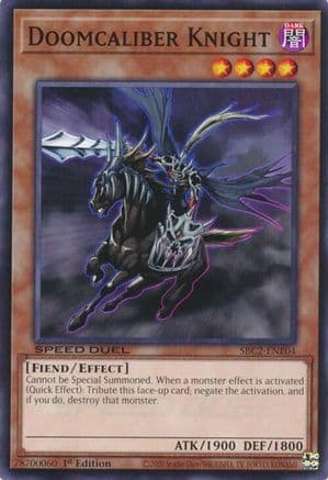 Doomcaliber Knight (SBC2-ENE04) - Speed Duel: Battle City Finals 1st Edition