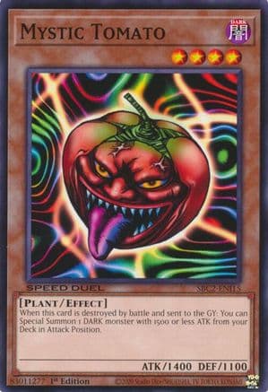 Mystic Tomato (SBC2-ENI15) - Speed Duel: Battle City Finals 1st Edition